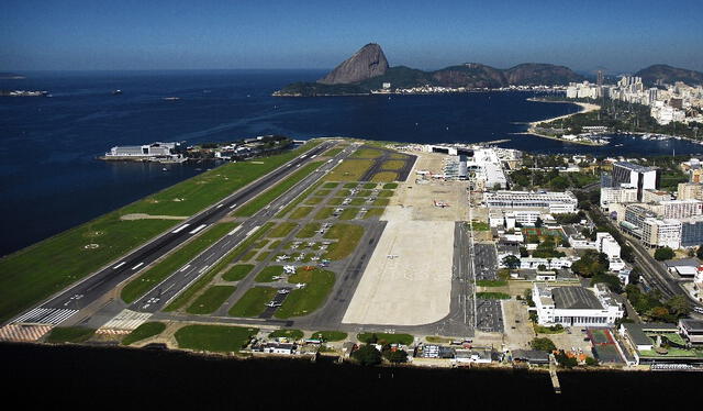 Este aeropuerto en Río de Janeiro maneja vuelos nacionales dentro de Brasil. Foto: Caribbean News.   