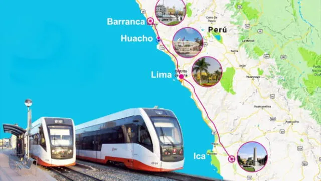  Tren de cercanías unirá un distrito de Lima con otras regiones. Foto: Gobierno del Perú   