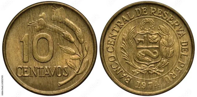  Moneda de 10 centavos de 1974. Foto: Adobe Stock<br>   