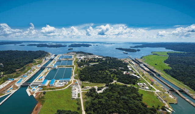  El Canal de Panamá​ se encuentra ubicado entre el mar Caribe y el océano Pacífico. Foto: Fundación Aquae   