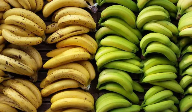 El plátano es uno de los alimentos más conocidos con fuente de potasio. Foto: El mueble   