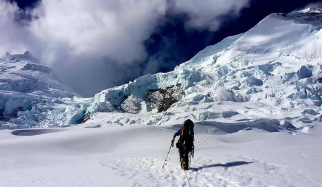 Nevado Huascarán en deterioro. Foto: La Razón   