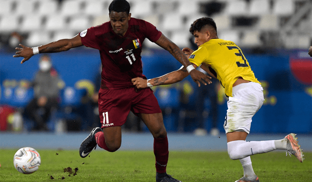 Venezuela y Ecuador se volverán a ver las caras en la Copa América 2024. Foto: AFP   