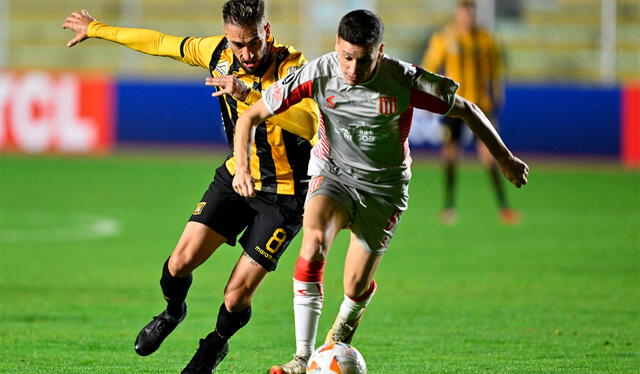 En su último compromiso por la Copa Libertadores, Estudiantes perdió 1-0 contra The Strongest. Foto: AFP   