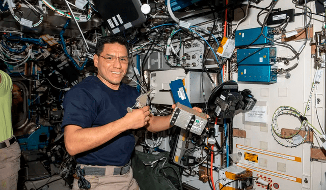 El astronauta Frank Rubio estableció el récord de mayor estadía en la ISS. Foto: NASA   