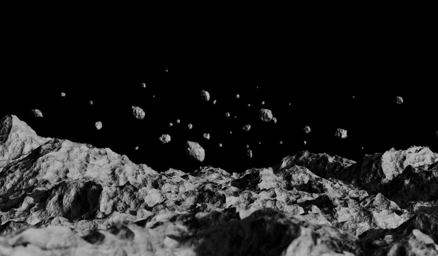  El análisis de esta roca lunar puede confirmar la teoría de la formación de la Luna. Foto: RTVE   