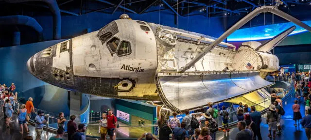 Atlantis fue el cuarto transbordador construido por la NASA y realizó su primer vuelo en octubre de 1985. Foto: Go City 