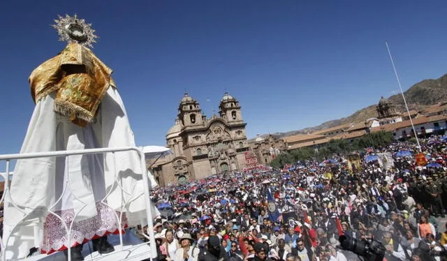 La celebración del Corpus Christi fue declarada Patrimonio Cultural de la Nación. Foto: Andina   