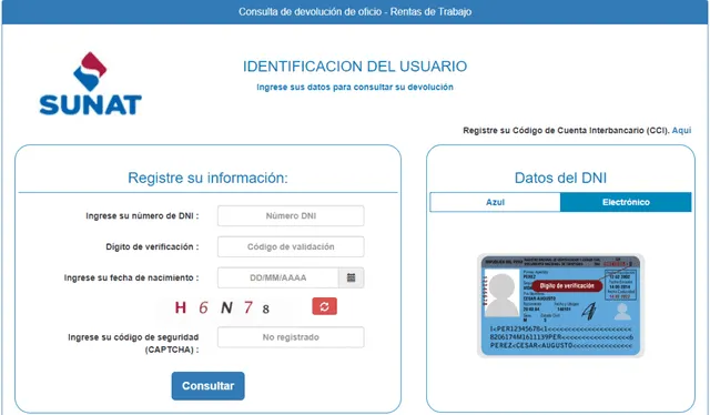  Verifica con tu DNI si eres beneficiario de hasta S/15.450 que devolverá la Sunat. Foto: captura Sunat   