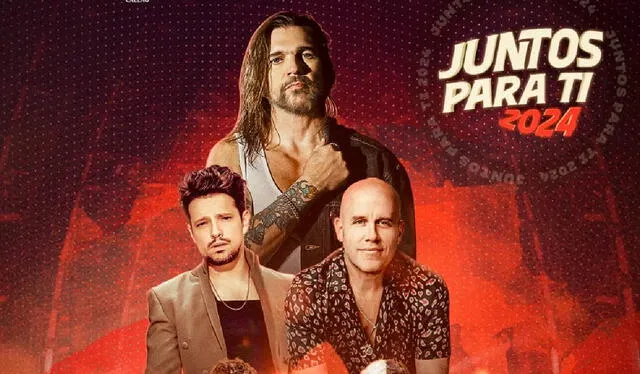 Juanes, Lasso y Gian Marco en un show sin precedentes. Foto: Teleticket   