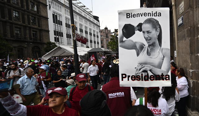  Según las últimas encuestas, Claudia Sheinbaum, exjefa de Gobierno de la Ciudad de México (CDMX), sería la futura presidenta de México. Foto: Pedro Pardo / AFP   