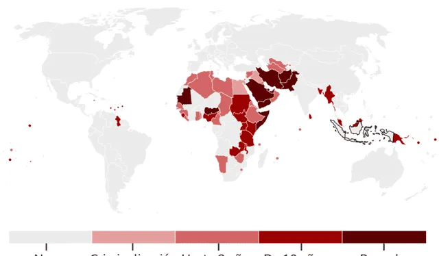 La homosexualidad se criminaliza en diversos países del mundo. Foto: BBC   