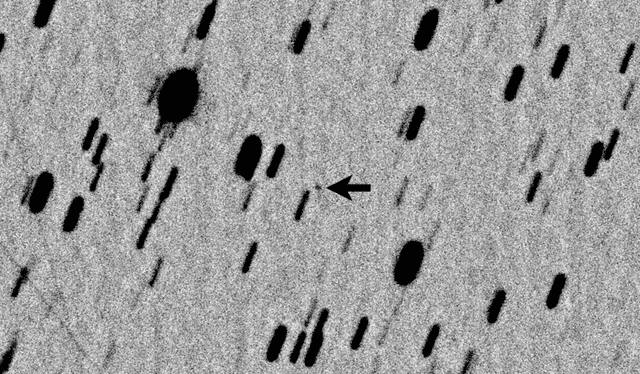 Asteroide  2011 UL21 observado con un telescopio desde Australia. Foto: Gianluca Masi, E. Guido, M. Rocchetto/Spaceflux 