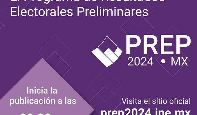 Comunicado sobre la visualización de los resultados preliminares. Foto: @INEMexico/X   