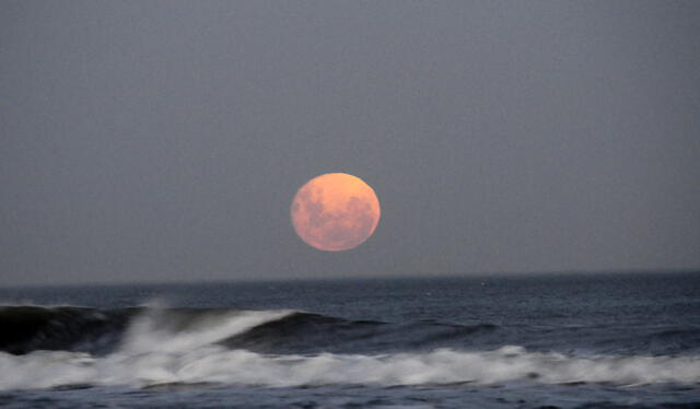  Durante la luna llena y la luna nueva, cuando el Sol, la Tierra y la Luna están alineados, las mareas son más pronunciadas y se les llama mareas vivas. Foto: julianaorihuela/Flickr   
