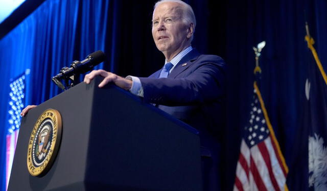  Joe Biden espera que se reduzca la cantidad de inmigrantes para cortar la decisión tomada. Foto: Los Angeles Times   