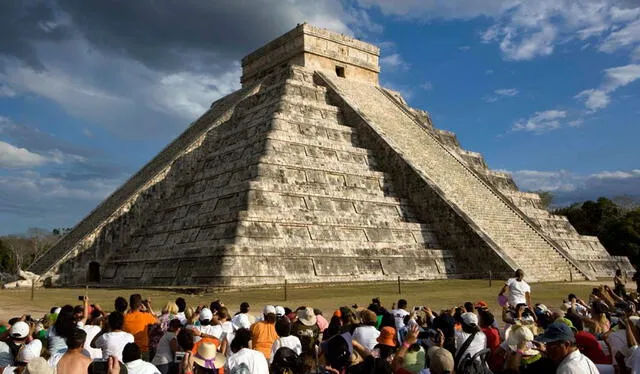 La ciudad prehispánica de Chichén Itzá, en México. Foto: AP   