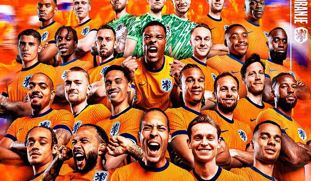  Lista de convocados de Países Bajos para los amistosos y la Euro 2024. Foto: Ons Oranje   