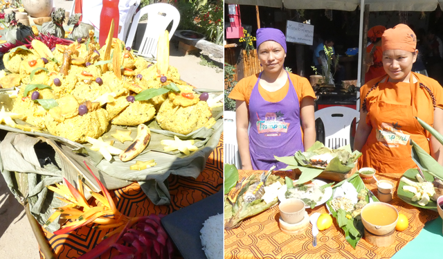 El juane y el pescado fueron los grandes protagonistas del gran buffet que se presentó en Mazamari. Foto: Sandy Carrión Cruz/La República El juane y el pescado fueron los grandes protagonistas del gran buffet que se presentó en Mazamari. Foto: Sandy Carrión Cruz/La República