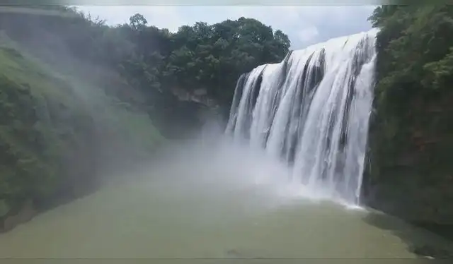  Cascada Huangguoshu depende de una presa construida en 2004. Foto: Euronews   