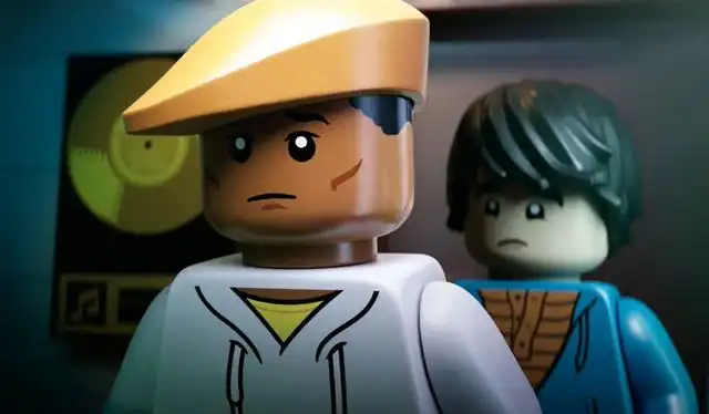Pharrell Williams en su biopic de LEGO. Foto: 'Piece by Piece'   