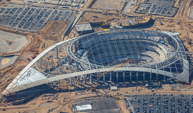  El SoFi Stadium se empezó a construir en el año 2016. Foto: American Institute of Steel Construction   