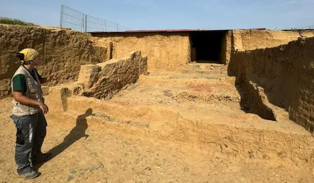  El equipo de arqueólogos también localizaorn la entrada que conduce a la Estancia de las Gradas, un área excavada en 2023 y conocida por el descubrimiento de los primeros relieves figurados de Tarteso. Foto: CSIC  