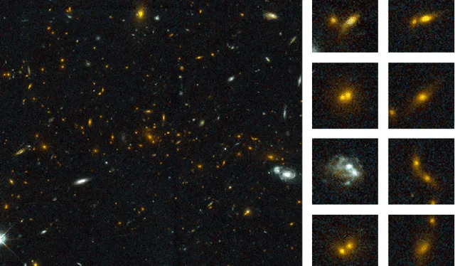 La observación de galaxias lejanas puede dar pistas sobre las "carreteras celestiales" que unen el cosmos entero. Foto: Hubble   