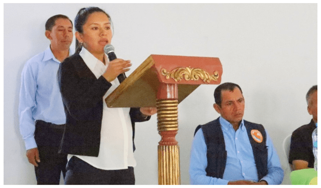  La alcaldesa de Catache, Johana Mendoza, reclama la devolución de la obra para su distrito.    