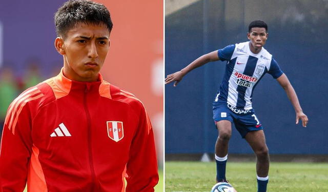  Rait Alarcón tiene experiencia en la selección peruana Sub-20, mientras que Renato Suárez juega en las divisiones menores de Alianza Lima. Foto: composición LR/ Instagram Rait Alarcón/Instagram Renato Suárez    