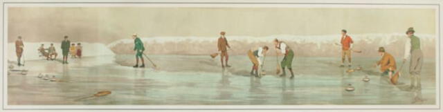  ‘Winter Sports’ se ganó la medalla de oro a la pintura en 1912. Pintura: Carlo Pellegrini   