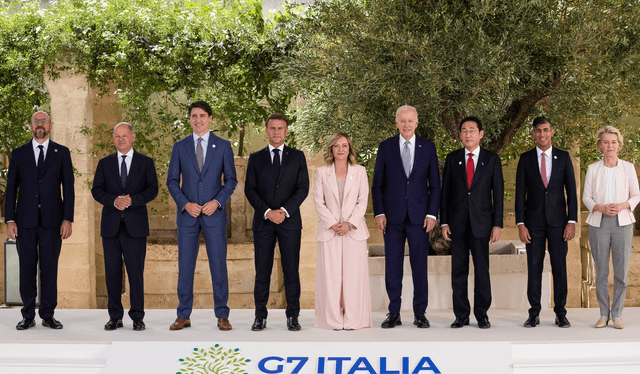  La cumbre G7 se está llevando a cabo desde el 13 hasta el 15 de junio. Foto: AP 