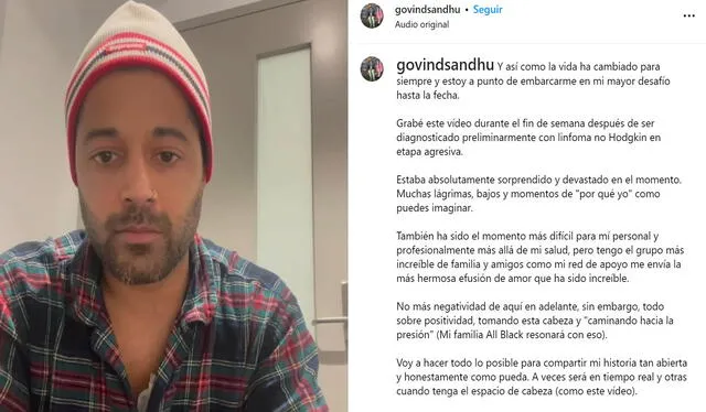 Influencer reveló que tiene cáncer. Foto: Instagram    