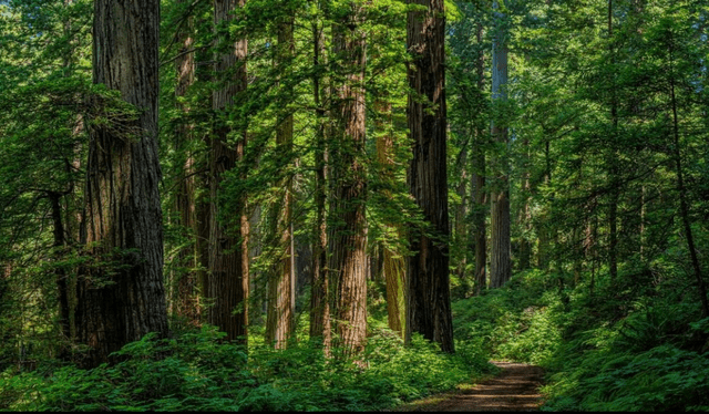  El Parque Nacional Redwood es la reserva donde crece Hyperion, el árbol más grande del mundo. Foto: National Geographic   