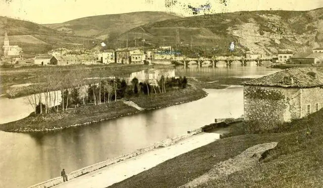  La Isla de los Faisanes a principios del siglo XX. Foto: Museo San Telmo   