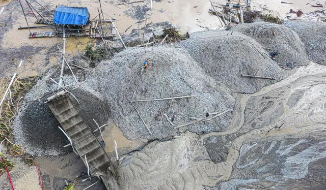 Brutal fotografía de minería ilegal en Madre de Dios. Foto: AFP/Ernesto Benavides   