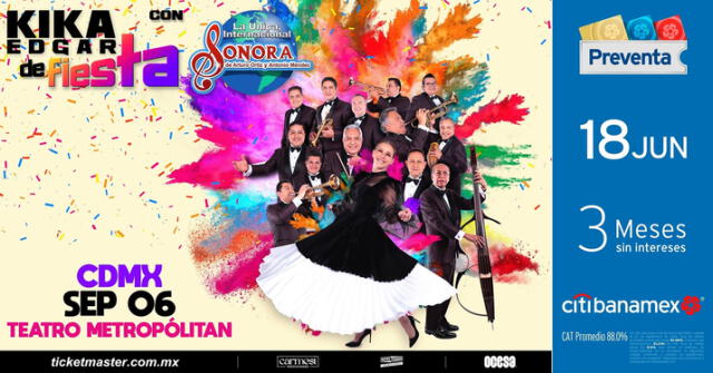 Kika Edgar tendrá una espectacular fiesta en el Teatro Metropólitan/Foto: OCESA   