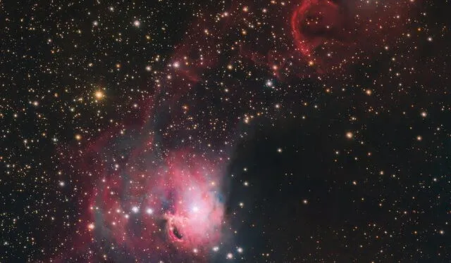 La imagen de la nebulosa Gum 3 de colores brillantes vista con el Telescopio de rastreo VLT fue elegida como la imagen de la semana por ESO. Foto: ESO   