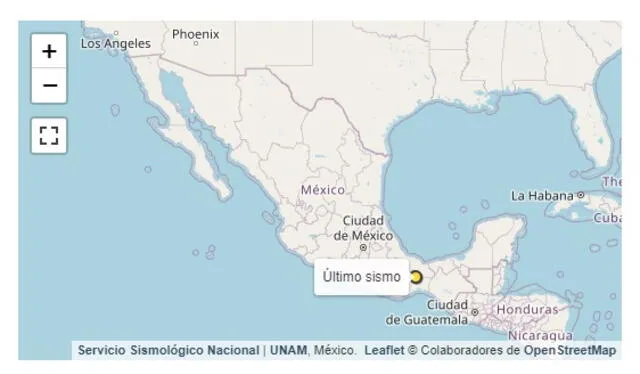 Información del último sismo en México. Foto: SSN   