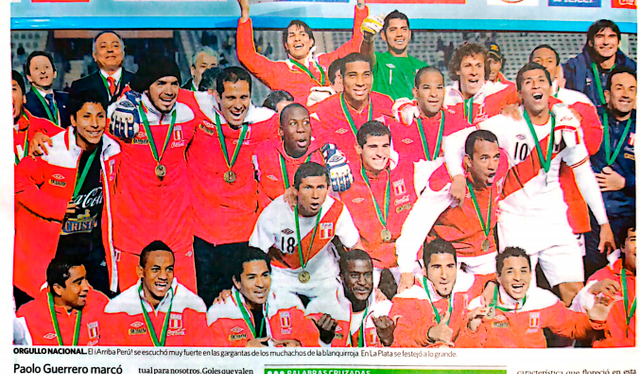  Así informó La República el tercer lugar de Perú en la Copa América 2011. Foto: archivo La República    