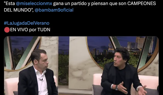 Zamorano se presentó en el programa La Juagada. Foto: @LaJugadaTUDN   