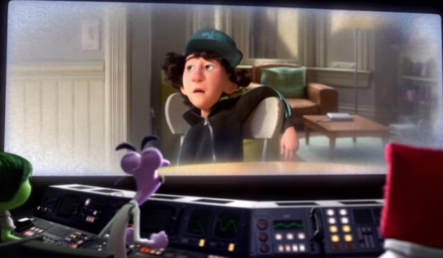 'La primera cita de Riley': las emociones viendo la cita. Foto: Pixar   