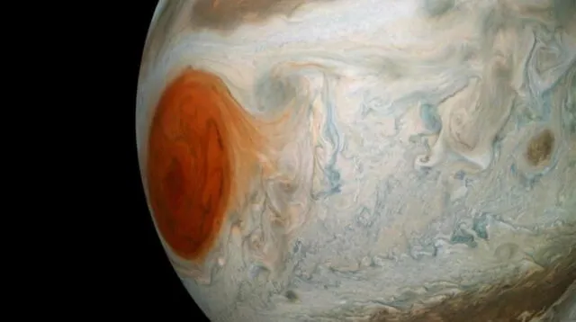 Se estima que la mancha roja de Júpiter es más grande que la Tierra. Foto: NASA   