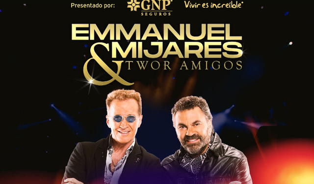 Emmanuel y Mijares anuncian nueva fecha para su concierto en el Auditorio Nacional Foto: OCESA   