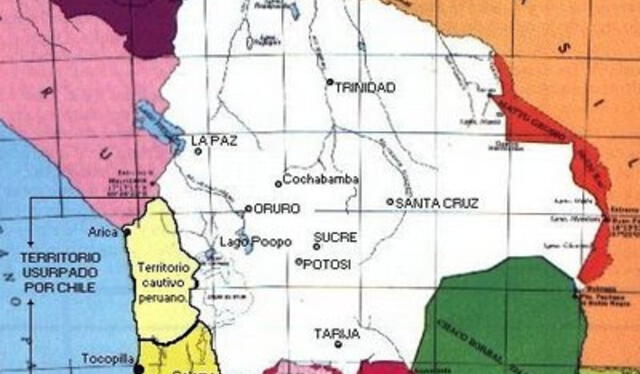  Bolivia cedió territorio con 5 países de Sudamérica. Foto: Wikipedia   