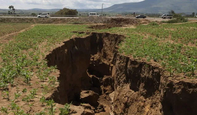 La actividad tectónica en el Rift de África puede provocar terremotos y erupciones volcánicas. Foto: EFE    