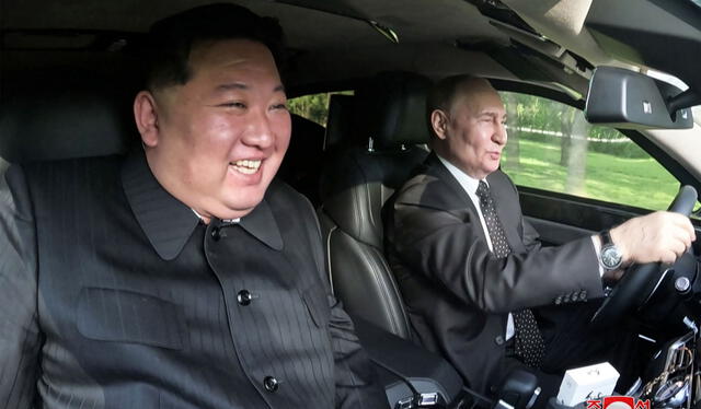 Vladimir Putin visitó a Kim Jong Un esta semana. La Guerra en Ucrania al parecer está cambiando la geopolítica actual, fortaleciendo alianzas y posiciones. Foto: AFP.   