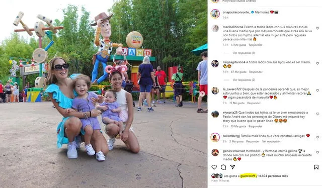 Ana Paula Consorte publicó algunos recuerdos con sus hijos en su cuenta de Instagram.   