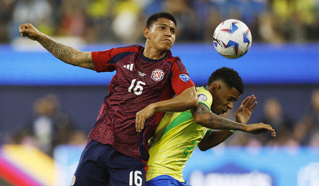  En la primera fecha del Grupo D de la Copa América 2024, Brasil y Costa Rica igualaron sin goles. Foto: AFP    