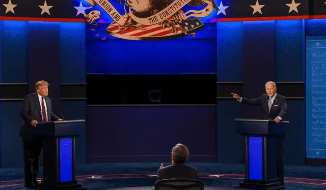  Un debate entre Donald Trump y Joe Biden se canceló en el año 2020 debido a la pandemia por la COVID19. Foto: AFP   